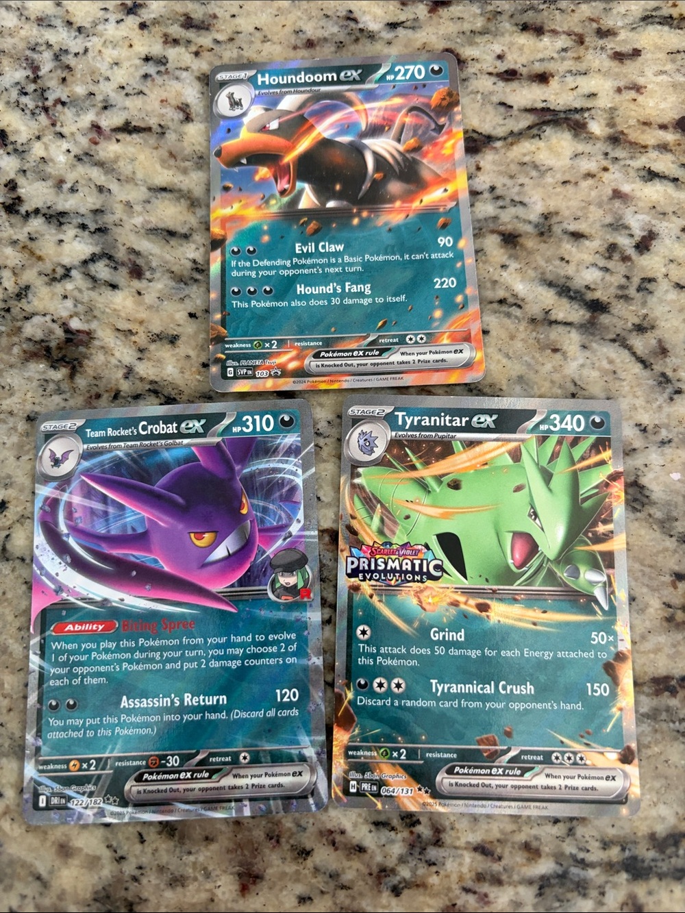 Bundle of ex Pokemon cards